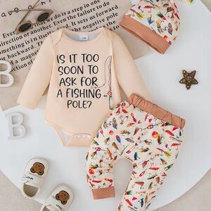 3pc set Baby Infant Toddler Fishing Pole Theme